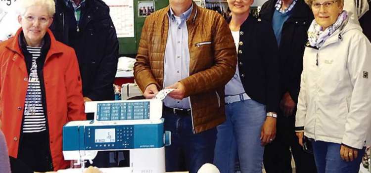 Bürgerstiftung unterstützt Kolping-Werkstatt in Harkebrügge mit einer neuen Nähmaschine