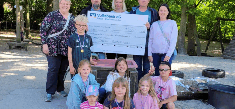 Wasserspielplatzes beim St. Marien Kindergarten – Ortsverein unterstützt mit einer Spende Wasserspielplatzes beim St. Marien Kindergarten – Ortsverein unterstützt mit einer Spende