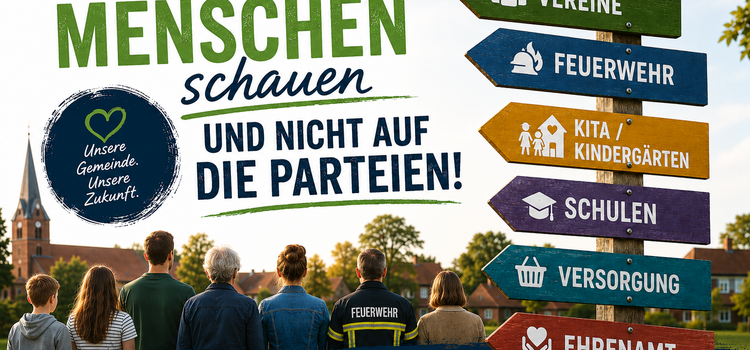 Kommunalwahl: Auf die Menschen schauen – nicht auf die Parteien Kommunalwahl: Auf die Menschen schauen – nicht auf die Parteien